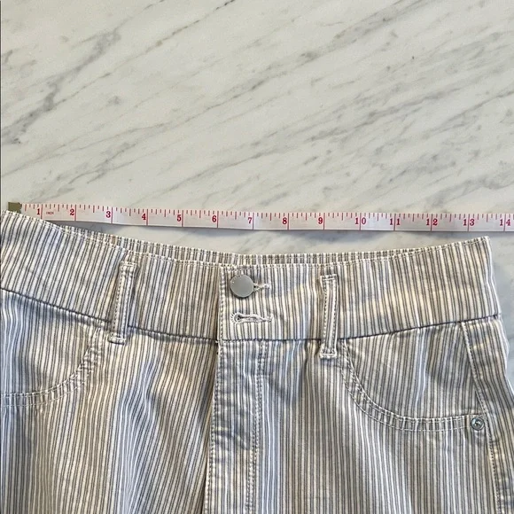 DL1961 Hepburn Wide Leg Striped Chinos - Picture 8 of 9